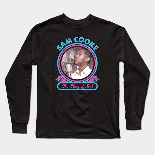 Sam Cooke The King Of Soul Long Sleeve T-Shirt by Rebus28